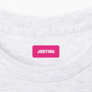 Custom name kid's clothing label color stickers