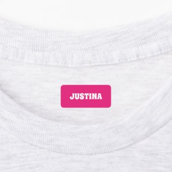 Custom Name Kid's Clothing Label Color Stickers by logotees at Zazzle