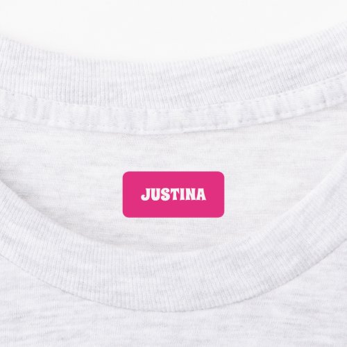 Custom name kids clothing label color stickers