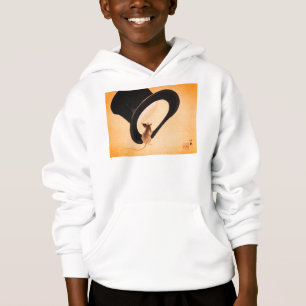 CUSTOM NAME KIDS PULL OVER HOODIE MOUSE W/ TOP HAT