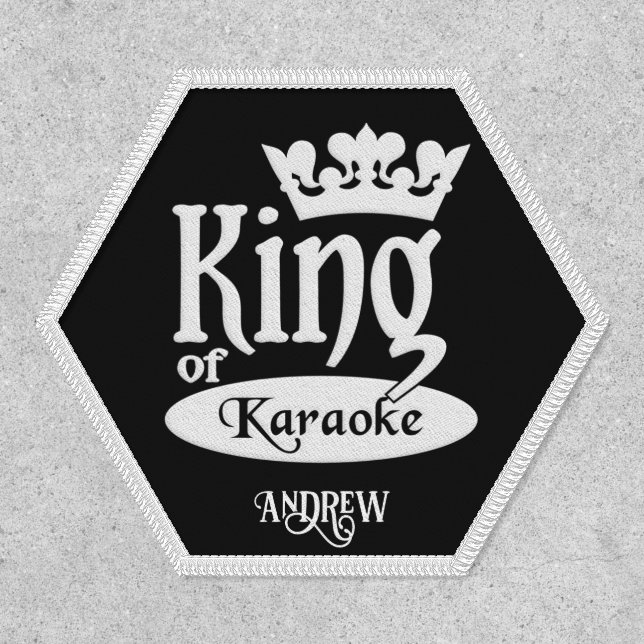 Custom Name King of Karaoke Patch (Front)