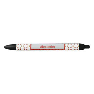 Custom Name Knitted Rings Pattern Pen, Personalize Pen