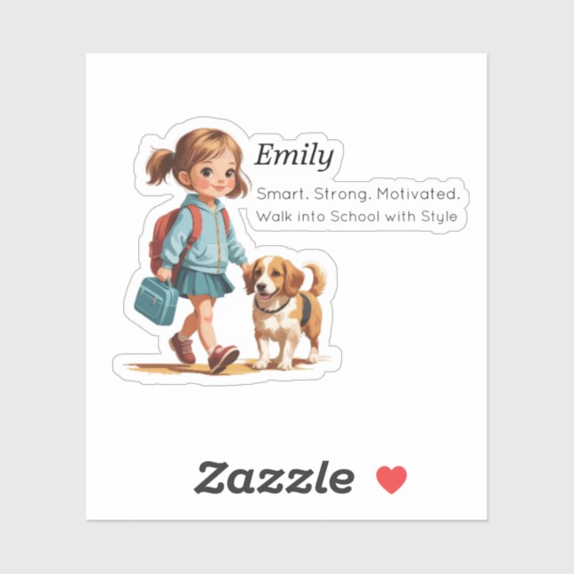 Custom Name Label Sticker – 3 Fields (Sheet)