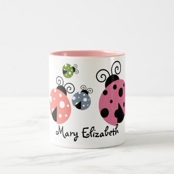 Custom Name Ladybug Coffee Mug by MaggieMart at Zazzle