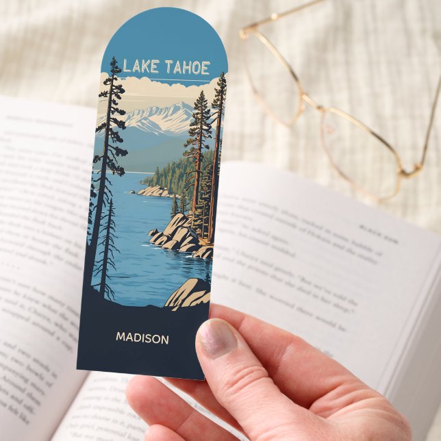 Custom Name Lake Tahoe Bookmarks (Hand)