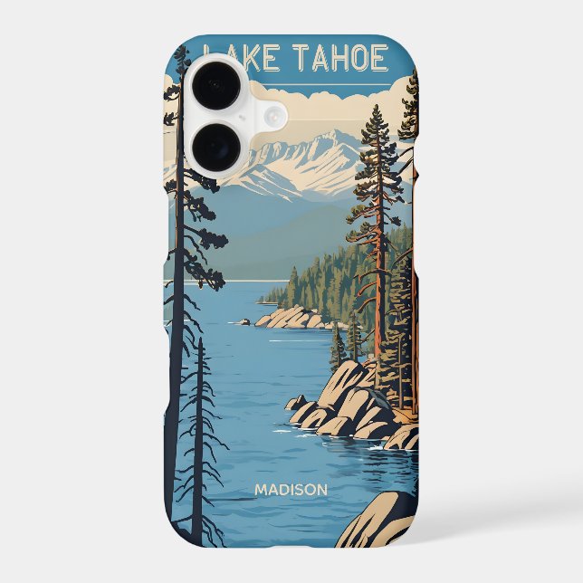 Custom Name Lake Tahoe Case-Mate iPhone Case (Back)