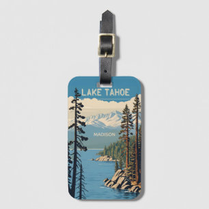 Custom Name Lake Tahoe Luggage Tag