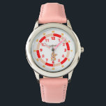 Custom Name Learn to tell time Corgi Watch<br><div class="desc">Designed for the child who is learning to read the time, the face of the watch has clear readable dial. Bold color contrast and a theme to match your child's favorite animal. The hour and every 5 minutes are clearly written out while the 5-minute-in-between are indicated by a dot to...</div>