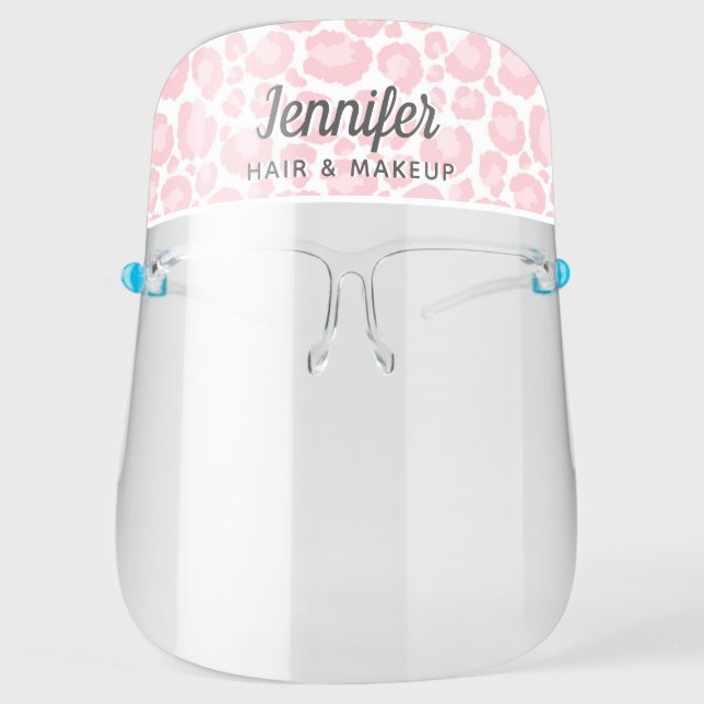 Custom Name Leopard Business Custom Mask (Front)