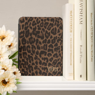 Custom Name, Leopard Print Personalized Kindle Cover