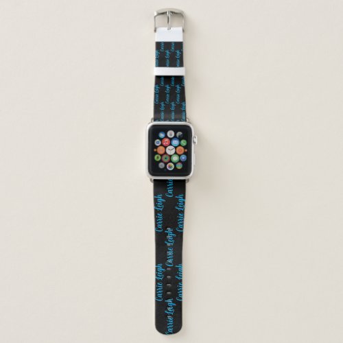 CUSTOM NAME lettering  Apple Watch Band