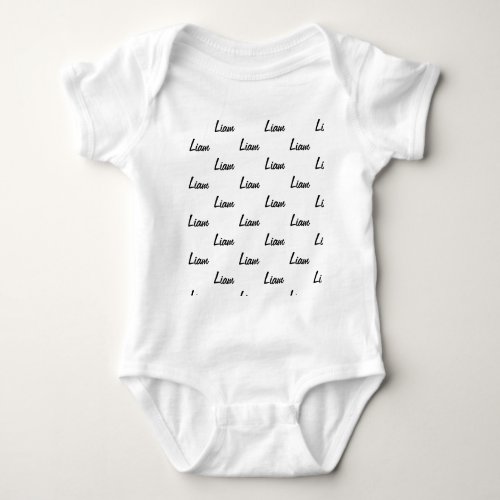 Custom Name LIAM Romper Jumpsuit Baby Newborn Gift