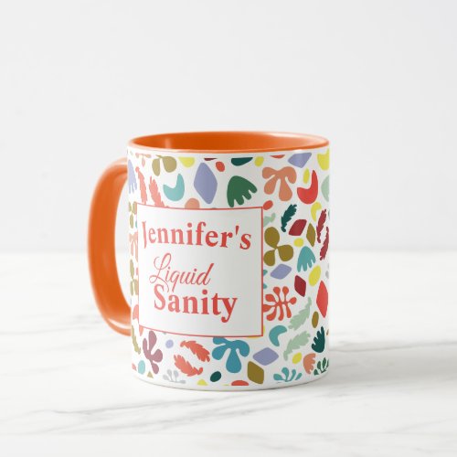 Custom Name Liquid Sanity Colorful Mug
