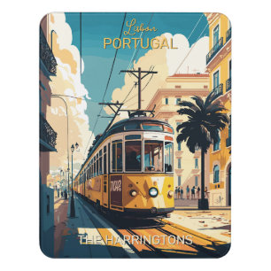 Custom Name Lisbon Portugal Door Sign