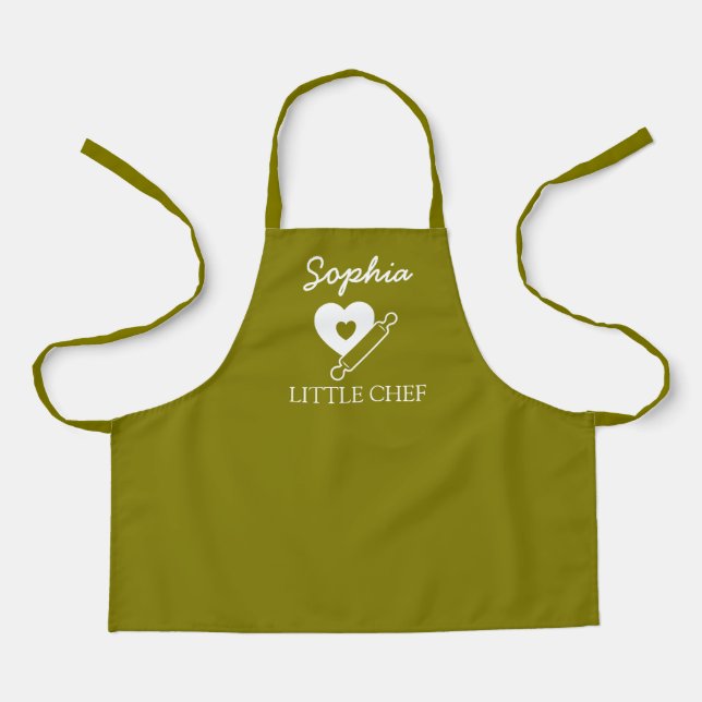 Custom Name Little Chef Apron (Front)