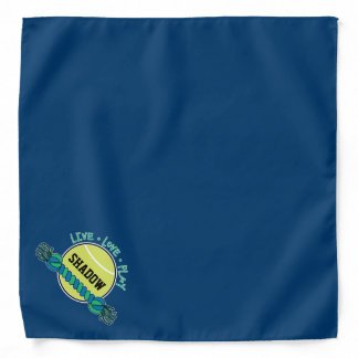 Custom Name, Live Love Play, Dog Bandana