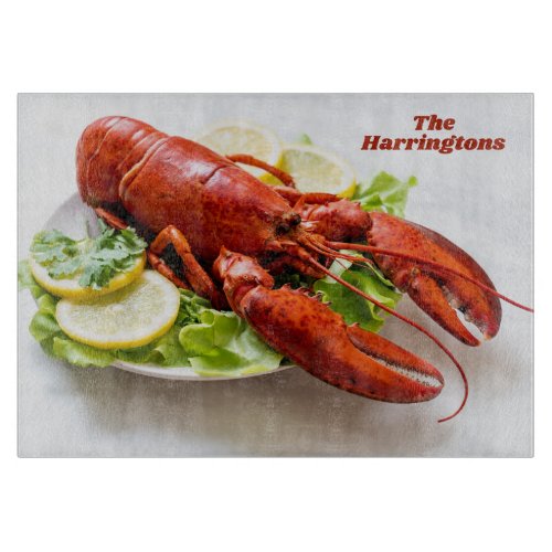 Custom name Lobster Cutting Board