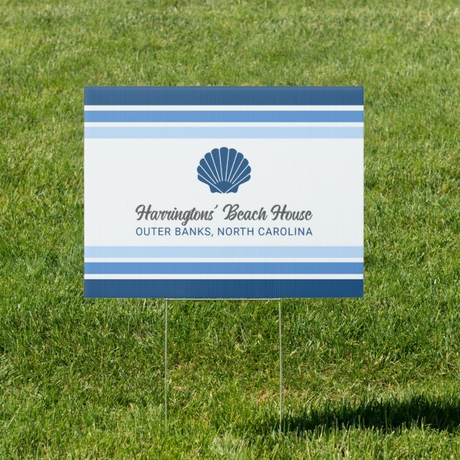 Custom Name & Location Beach House Sign (Insitu)