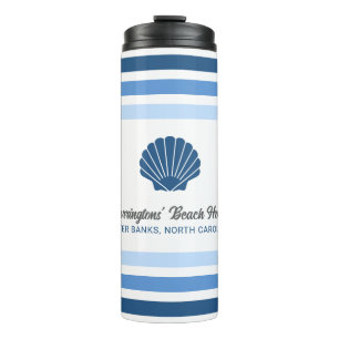 Custom Name & Location Beach House Thermal Tumbler