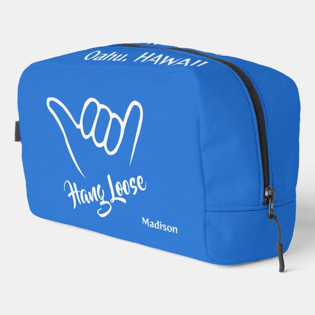 Custom Name, Location & Color Shaka Dopp Kit (Right Corner)