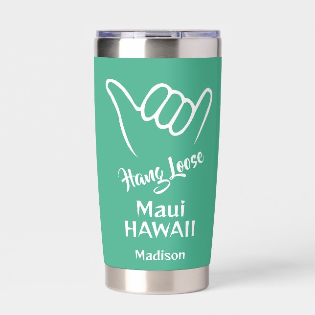 Custom Name, Location & Color Shaka Insulated Tumbler (Front)