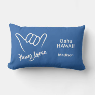 Custom Name, Location & Color Shaka Lumbar Pillow