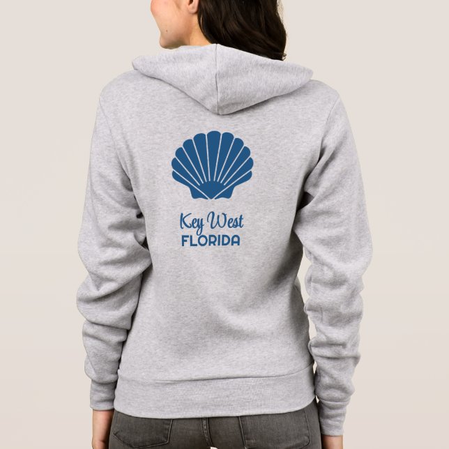 Custom Name & Location Seashell Hoodie (Back)