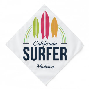 Custom name & location Surfer Bandana