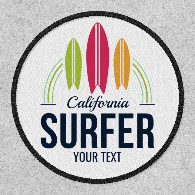 Custom name & location Surfer Patch (Front)