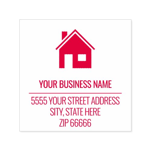 Custom Name Logo Address Colors Design Stamp