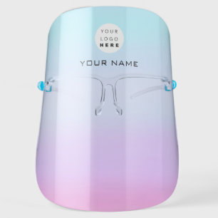Custom Name Logo Covid19 Color Therapy Beauty Face Shield
