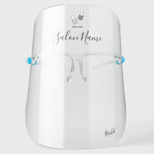 Custom Name Logo Salon Face Shield