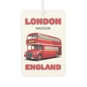 Custom Name London England Air Freshener