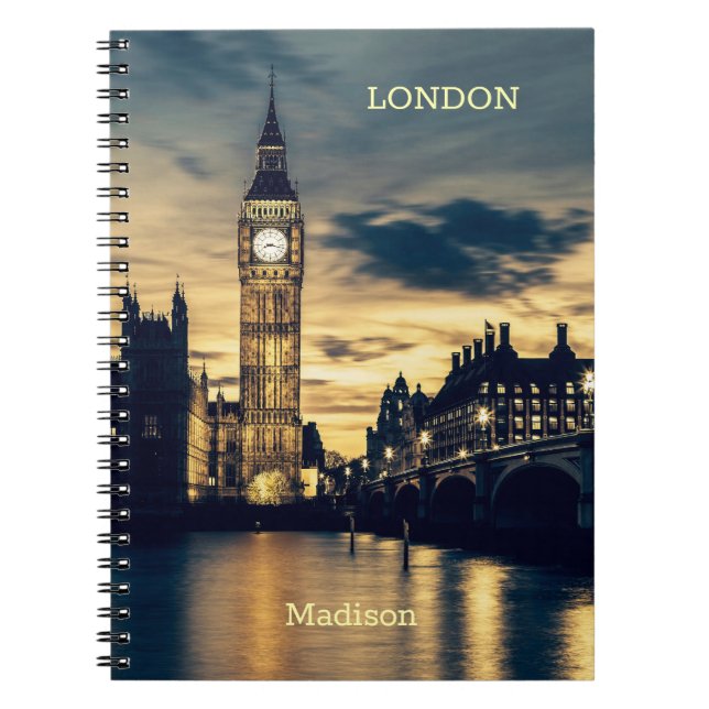Custom Name London Notebook (Front)