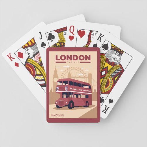 Custom name LONDON Poker Cards