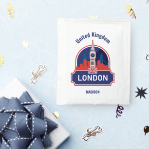 Custom Name London Tea Bag Drink Mix