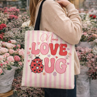 Custom Name Love Bug Valentine's Day Ladybug Pink