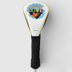 Custom Name "Love Is Love" Golf Head Cover