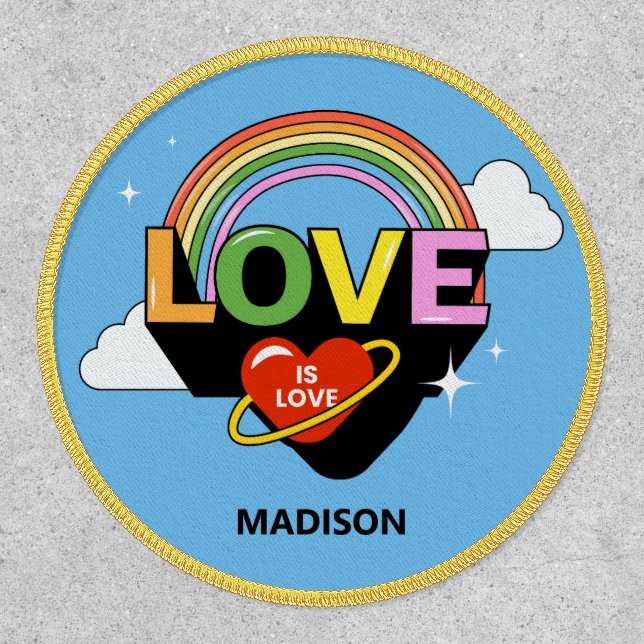 Custom Name "Love Is Love" Patch (Front)