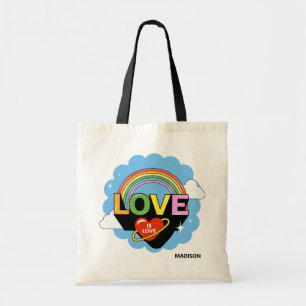 Custom Name "Love Is Love" Tote Bag