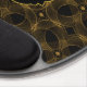 Custom name gold guilloche pattern gel mouse pad