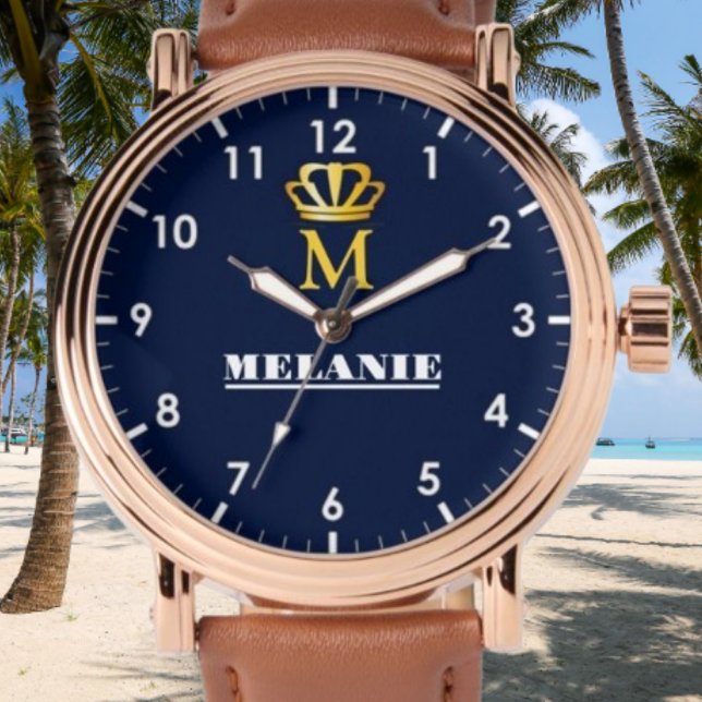 Custom Name Luxury Royal Elegant Monogran  Watch (Creator Uploaded)