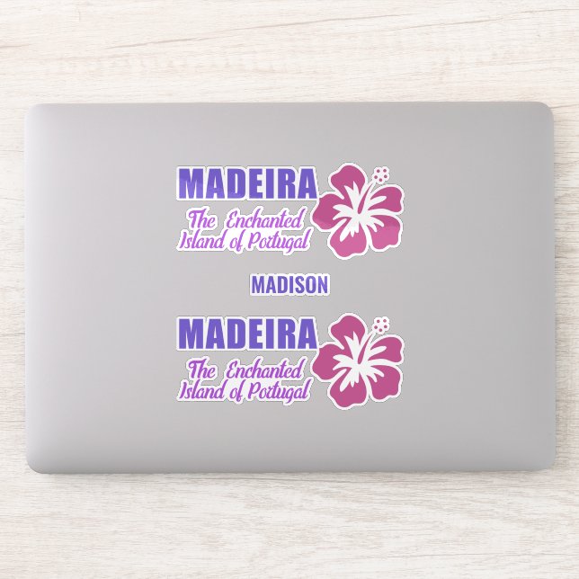 Custom Name Madeira Sticker (Computer)