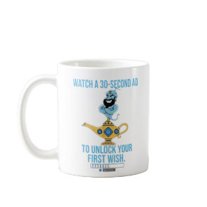 Custom name magic genie lamp coffee mug