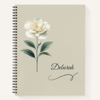 Custom Name Magnolia Notebook