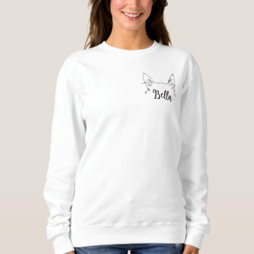 Custom Name Maine Coon Cat Mom  Sweatshirt
