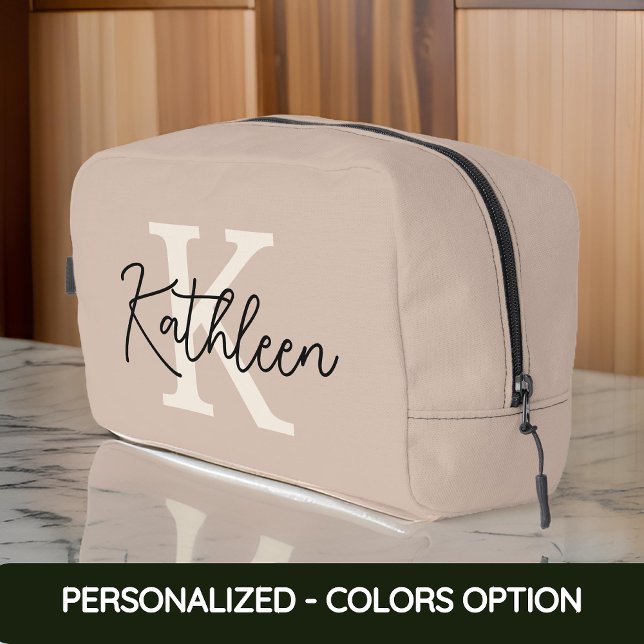 Custom Name Makeup Bag for Moms & Christmas Gift ( initial bag for women, bridesmaid gift bag, cosmetic bag for her, custom initial makeup bag)