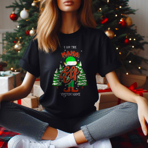 Custom name Mama elf personalized T-Shirt