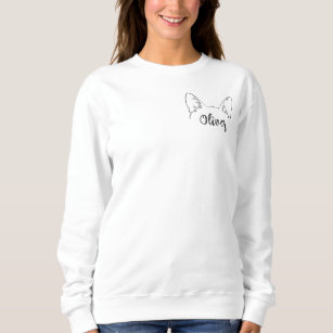 Custom Name Manx Cat Mom  Sweatshirt