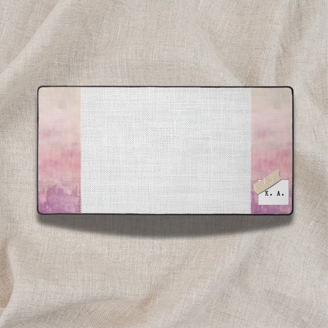 Custom Name Mauve Burgundy Heather Dusk  Desk Mat (Creator Uploaded)